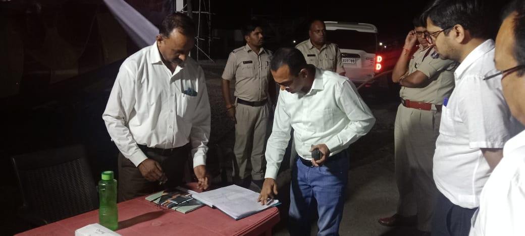 Collector SP Visit: Collector-SP inspected the checking point at midnight