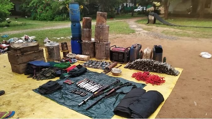 Naxalites: Security forces seized a huge amount of ammunition of Naxalites during patrolling.