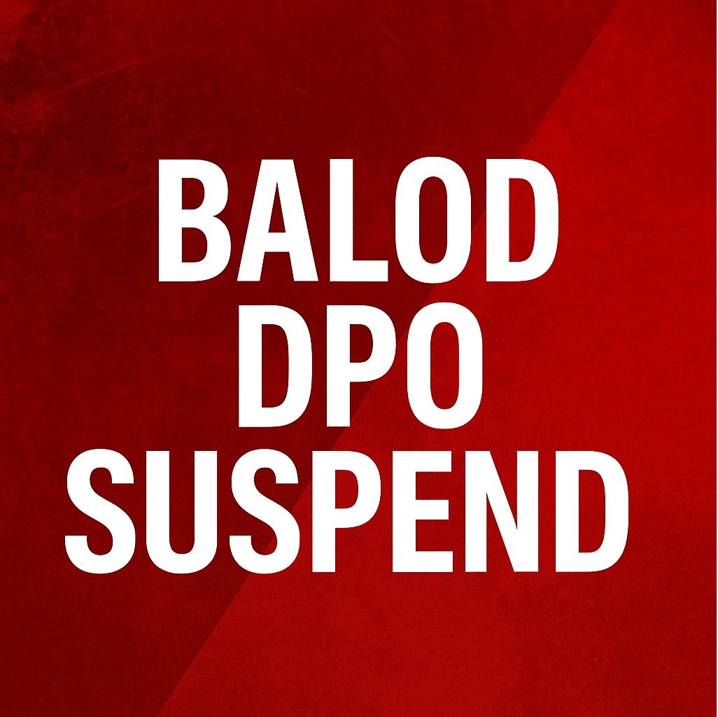 District Program Officer Suspended