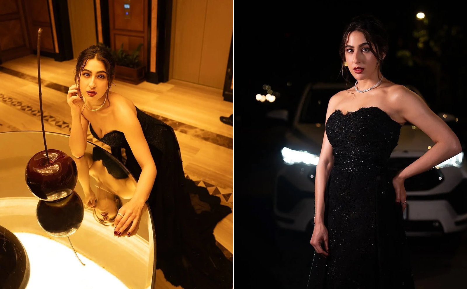 Sara Ali Khan Black Gown