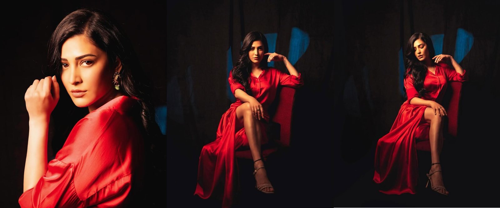 Shruti Hasan Red Dress