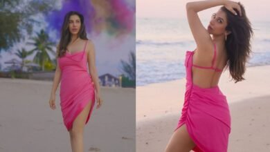 Sophie Choudry Beach Look
