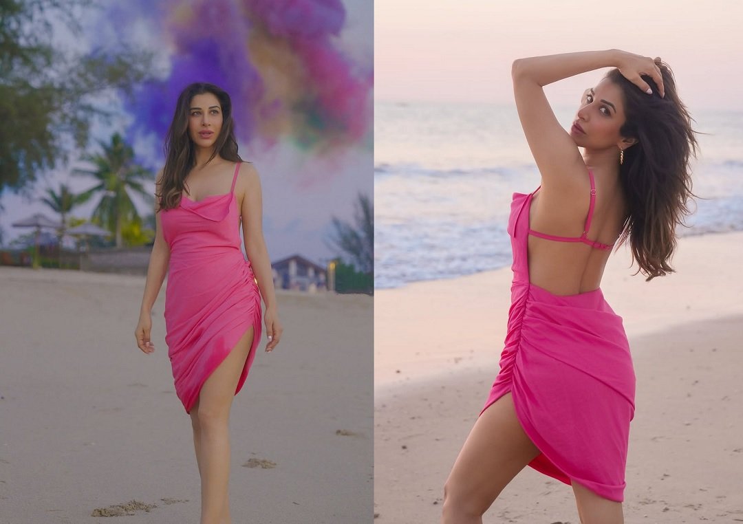 Sophie Choudry Beach Look