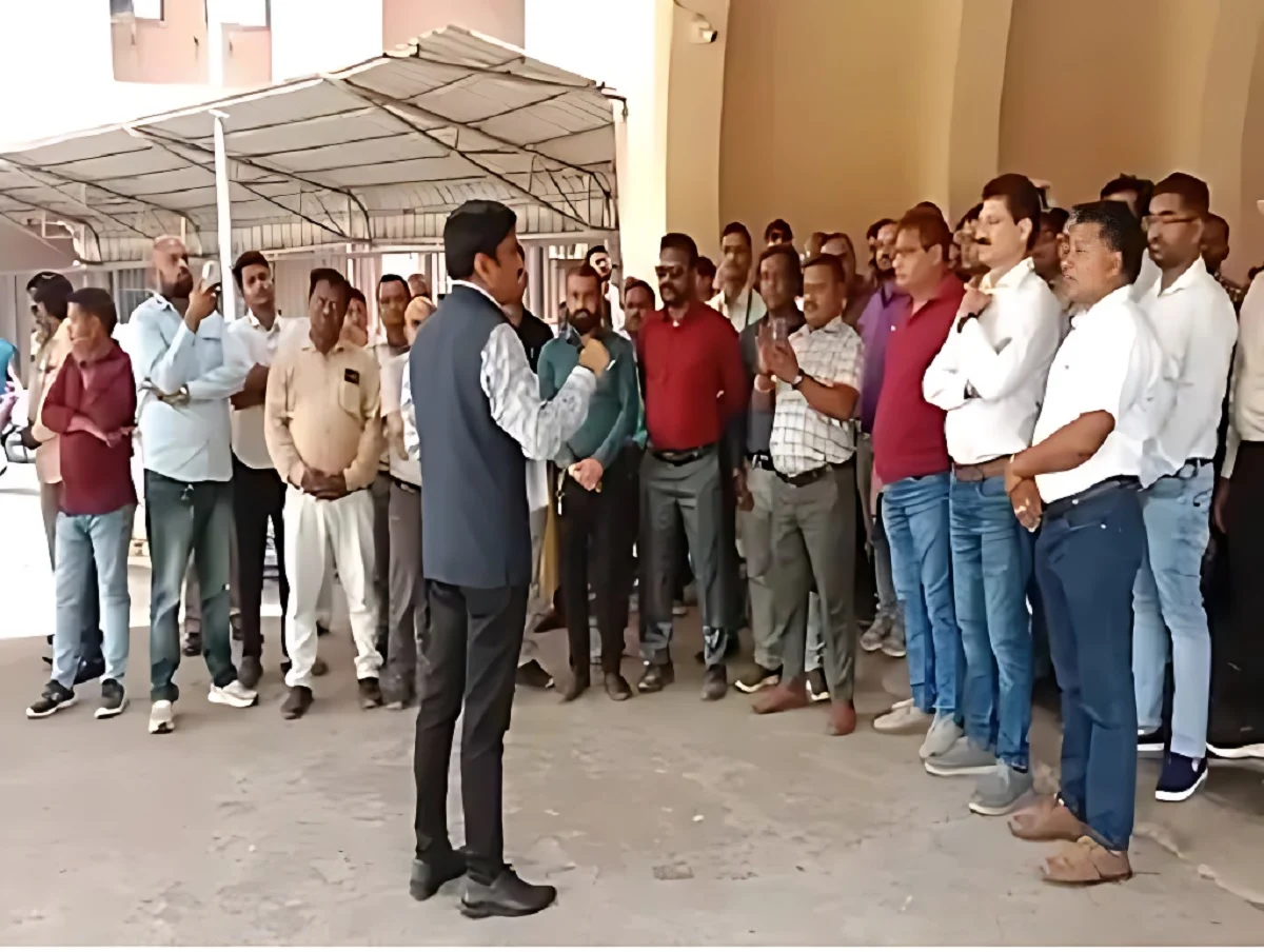 Chhattisgarh Government Employees Protest