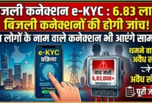 Electricity Connection e-KYC : 6.83 लाख बिजली कनेक्शनों की होगी जांच, मृत लोगों के नाम वाले कनेक्शन भी आएंगे सामने