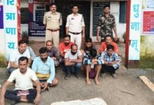 Sariya Police Action : मंगल भवन में जुआ खेलते 11 जुआरी पकड़ाए