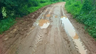 Baramkela Rangadih Road News  :  3 किमी का कच्चा रास्ता बदहाल, बारिश में फंसे रंगाडीह के ग्रामीण