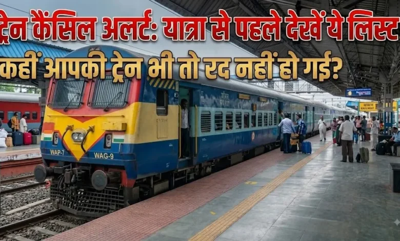 Train Cancelled Alert : ट्रेन में सफर करने से पहले देख लें ये लिस्ट, कहीं आपकी ट्रेन भी तो नहीं हुई रद