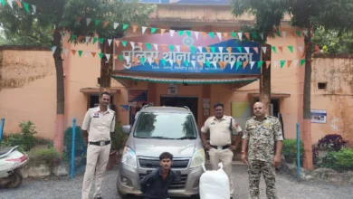 Sarangarh Ganja Smuggling : ओडिशा से खरसिया जा रहा था गांजा, वैगनर समेत 9.41 लाख का माल जब्त