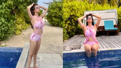 Chahat Khanna Bikini Look : 40 की उम्र में चाहत खन्ना का बोल्ड अंदाज, Beach पर बिखेरा जलवा