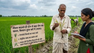 Dhan Me Rog : मौसम बदलते ही धान में बढ़ा रोग का खतरा, किसान तुरंत करें ये उपाय