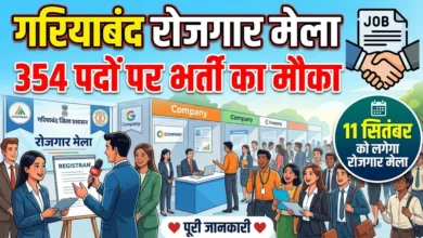 Gariaband Rojgar Mela : 354 पदों पर भर्ती का मौका, 11 सितंबर को लगेगा रोजगार