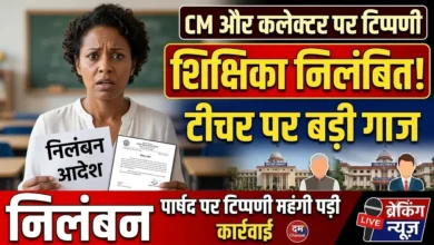 Teacher Suspended : मुख्यमंत्री और कलेक्टर पर टिप्पणी, शिक्षिका निलंबित