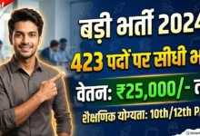 Sarangarh Bilaigarh Rojgar Mela : 423 पदों पर होगी सीधी भर्ती, 25 हजार रुपये तक मिलेगा वेतन