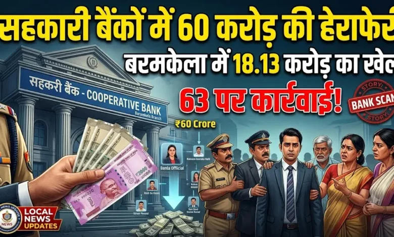Cooperative Bank Scam : सहकारी बैंकों में 60 करोड़ की हेराफेरी, बरमकेला में 18.13 करोड़ का खेल, 63 पर कार्रवाई