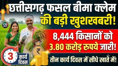 Chhattisgarh Crop Insurance Claim : छत्तीसगढ़ के 8,444 किसानों को तीन दिनों में मिलेगा फसल बीमा क्लेम, 3.80 करोड़ रुपये होंगे जारी