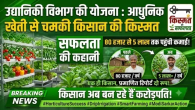 Horticulture Department Scheme : 80 हजार से 5 लाख तक पहुंची कमाई, आधुनिक खेती से चमकी किसान की किस्मत