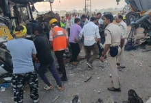 Raipur Bilaspur Highway Bus Accident : खड़े ट्रक से भिड़ी यात्री बस, पांच की मौत; 16 घायल, छह रायपुर रेफर