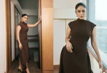 Mrunal Thakur Latest Look : चाकलेट ब्राउन ड्रेस में मृणाल ठाकुर का ग्लैमरस अंदाज