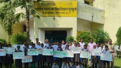 Kharsia Wildlife Conservation : कुनकुनी में विद्यार्थियों ने चित्रकला और निबंध से दिया वन्य जीव संरक्षण का संदेश
