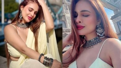 Neha Malik London Look : लंदन में नेहा मलिक का देसी अंदाज, साड़ी में टॉवर ब्रिज के सामने कराया फोटोशूट