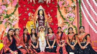 Kharsia Navratri Dandiya : खरसिया में नवरात्रि का उल्लास, बच्चों की डांडिया प्रस्तुति ने मोहा मन