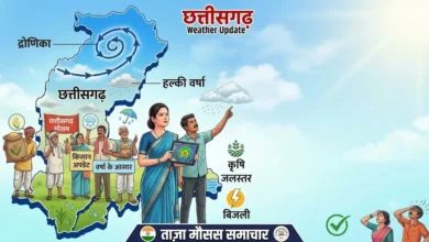 Chhattisgarh Weather News : मानसून विदा, द्रोणिका सक्रिय होने से प्रदेश में हल्की वर्षा के आसार