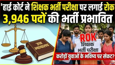 Chhattisgarh Teacher Recruitment Exam : हाई कोर्ट ने शिक्षक भर्ती परीक्षा पर लगाई रोक, 3,946 पदों की भर्ती प्रभावित